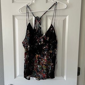 Strappy floral tank
